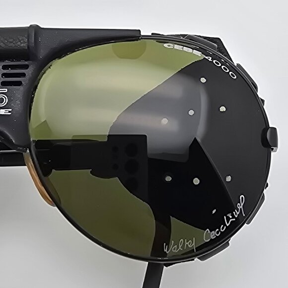 *SOLD* Cebe 495 43 Walter Cecchinel Black Frame Green 4000 Glass Lens Sunglasses - Picture 13 of 16